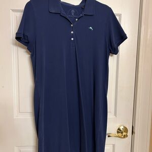 Tommy Bahama Navy Polo Shirt Dress - L